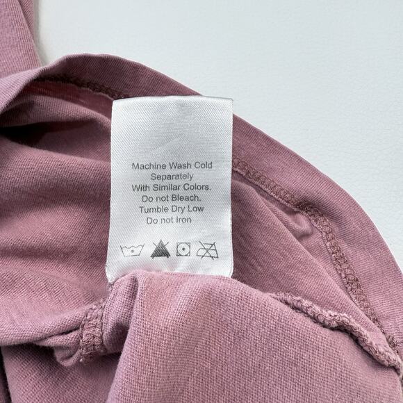 Wilfull Wear Graphic Tee Womens M‎ Mauve "Easily Distracted by Chickens" Quirky - Picture 7 of 8